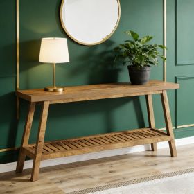 Farmhouse Console Table, Entryway Table 2-Tier Sofa Table