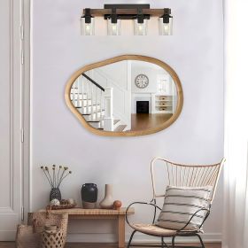 Irregular Wall Mirror Decorative, Asymmetrical Mirror for Wall Decor, Wavy Accent Mirrors for Living Room Bathroom Bedroom Entryway