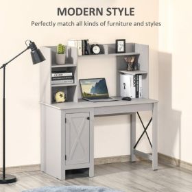 Computer Desk-Light Grey