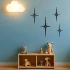 CIFbuy Mid-Century Modern Octagonal Star Wall Art Home Decor Easy Install Iron Metal Wall Hanging (Option: Defaulttitle)