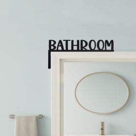 CIFbuy Bathroom Door Sign Aluminum Home Decor (Option: Defaulttitle)
