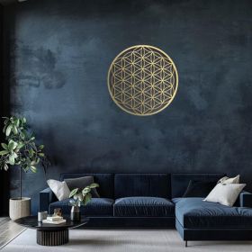 CIFbuy Lotus Aluminum Wall Art Floral Home Decor Wall Decoration (Option: Defaulttitle)