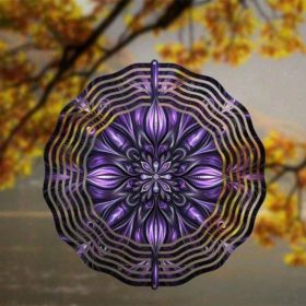 CIFbuy 4-in-1 Solar Wind Spinner For Garden Patio Yard Balcony Outdoor Decor (Option: Defaulttitle)