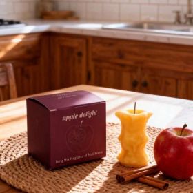 Fruit Inspired Scented Candles, Fruit Shape, Creative Design, Cute Home Accessory, Perfect For Adding A Unique Touch To Your Living Space. (Option: Apple Core Apple Red)