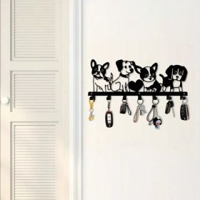 CIFbuy Cartoon Puppy Dog Iron Wall Hooks Decoration Foyer Entryway Organization (Option: Defaulttitle)